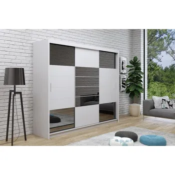 Šatní skříň Casarredo Šatní skříň FRANKLIN 2 250 bílá/grafit