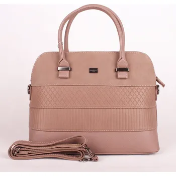 Tmavěrůžová až hnědá kabelka do ruky David Jones CM3975