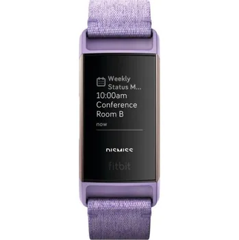 Fitness náramek Fitbit Charge 3 Lavender Woven NFC