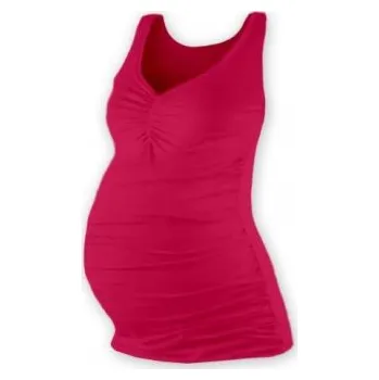 Jožánek Tatiana- těhotenské tílko s "V" výstřihem SKLADEM Barva: sytě růžová, Velikost: S/M