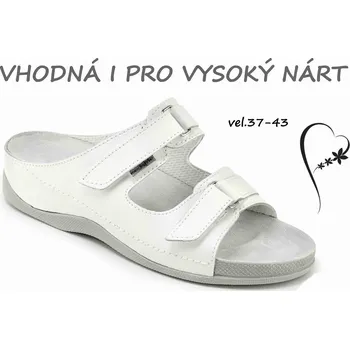Dámská zdravotní obuv MEDISTYLE BÁRA 6B-611 pantofel bílý, bílá - 39