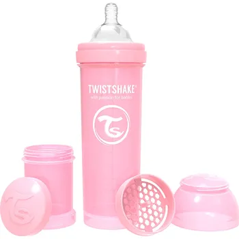 Twistshake Anti-Colic 330 ml, pastelově růžová