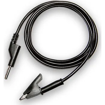 elektrický kabel Kabel k laboratorním zdrojům 50cm černý