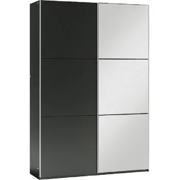 Šatní skříň Casarredo Šatní skříň VALERIANO 120 černá/černá