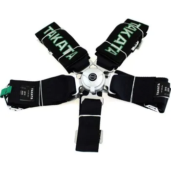 Návlek na bezpečnostní pás Takata replika Pětibodový bezpečnostní pás 3" (75 mm) - replika pásů TAKATA Drift - černé