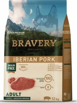 Krmivo pro psa Bravery Dog Grain Free Adult Large/Medium Pork