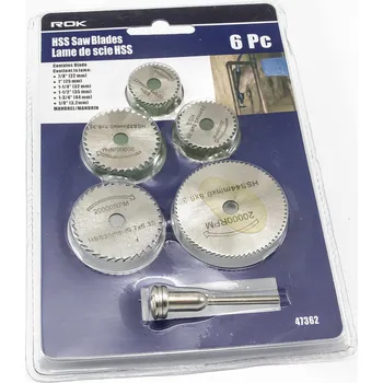 Příslušenství k pile Pilové řezací kotoučky HSS sada 5 ks s jednou stopkou
