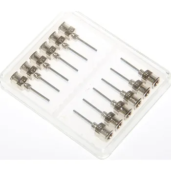 Nástroj na niť a příze Přesné nerezové dávkovací jehly 18G 12ks