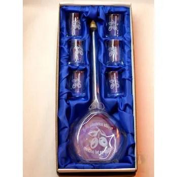 Velká sada láhev pískovaná Contesa 0,5l 60let