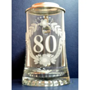 Sklenice Korbel 0,4l výročí-80