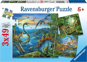Puzzle Ravensburger Dinosauři 3 x 49 dílků