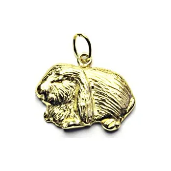 Přívěsek Zlatý přívěsek, králík zakrslý, žluté zlato, P 444
