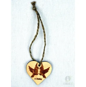 Srdíčko malé přírodní plné-holubice-z lásky