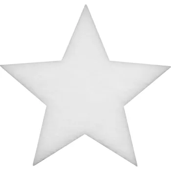 Vánoční dekorace Vánoční ozdoba hvězda fleece 41cm