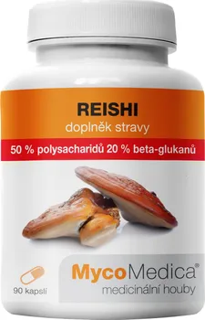 Přírodní produkt MycoMedica Reishi 50 % vysoká koncentrace 90 cps.