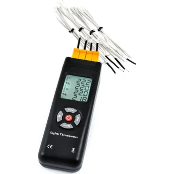 Domácí teploměr Čtyřkanálový termočlánkový teploměr THE-27