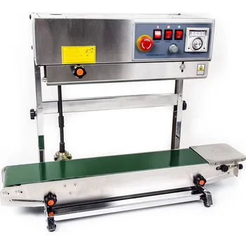 Svářečka Průběžná nerezová svářečka fólií s dopravníkem a horkým tiskem DBF-770WL