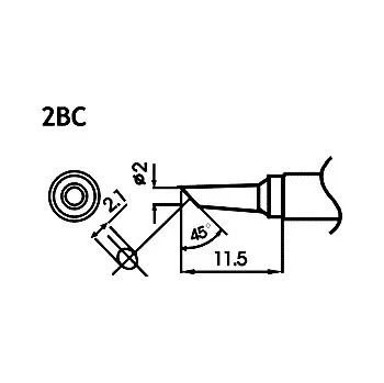 Páječka Hrot pro bezolovnaté pájky LF-2BC