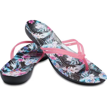 Dámské žabky Crocs Isabella Graphic Flip Paradise Pink/Tropical Floral