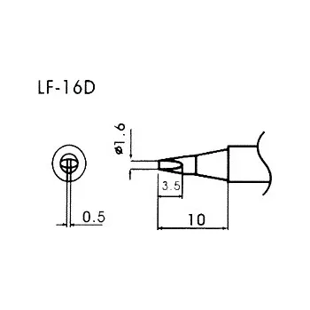 Páječka Hrot pro bezolovnaté pájky LF-16D