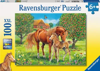 Puzzle Ravensburger Koně na pastvině 100 XXL dílků