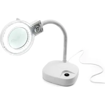 Lupa Stolní lampa s lupou a LED osvětlením typ 139 3D, 8D, bílá