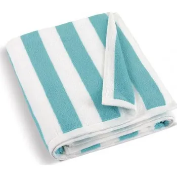 Osuška Brotex Plážová froté osuška 100 x 150 cm bílá/tyrkysová