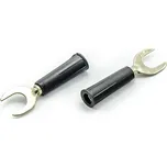 Redukce banánek - kabelová vidlice černá 8mm