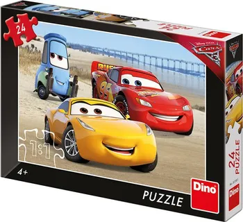 Puzzle Dino Cars/Auta na pláži 24 dílků