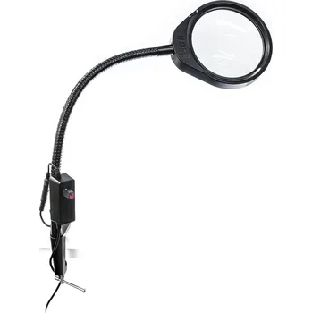 Lupa Ohebná servisní LED lampa s lupou PDOK PD-032A 8 dioptrií 3x zvětšení