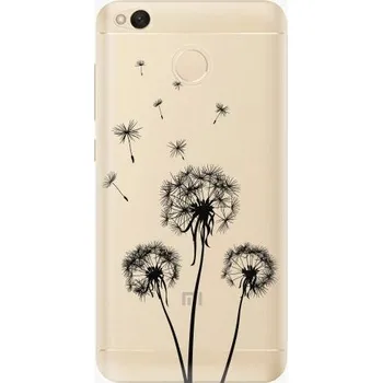 Pouzdro na mobilní telefon iSaprio Three Dandelions black pro Xiaomi Redmi 4X