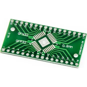 Elektrický konektor SMD adaptér z QFN32 QFP32 0.65mm 0.8mm na DIP32 2.54mm