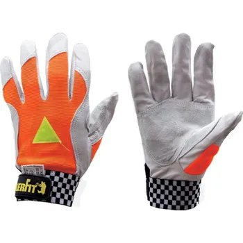 Pracovní rukavice Lesnické rukavice Keiler Fit Orange z kozinky velikost 7 - XS barva oranžová - šedá