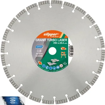 Řezný kotouč 115x22,23 mm diamantový kotouč na kámen a tvrdé materiály GRANIT TURBO LASER