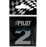 Pilot Chromované samolepící 3D číslo (2) - Lampa Italy 07889