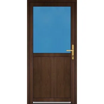 Vchodové dveře Aluplast Plastové vchodové dvere 2/3 sklo s příčkou