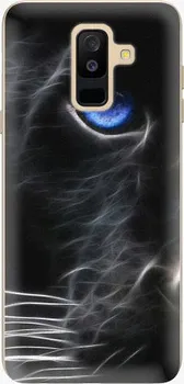 Pouzdro na mobilní telefon iSaprio Black Puma pro Samsung Galaxy A6 Plus
