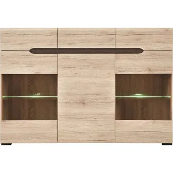 Komoda Black Red White Elpasso KOM2W1D3S dub san remo světlý/dub wenge hnědý