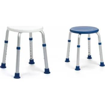 Koupelnové sedátko Stolička Jinny do sprchy nastavitelná kulatá Barva: bílá