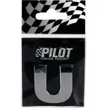 Pilot Chromované samolepící 3D písmeno (U) - Lampa Italy 07881
