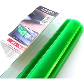 Samolepicí dekorace na vozidlo Avisa Fólie na světla, zelená, 100x30 cm, termoplastická,