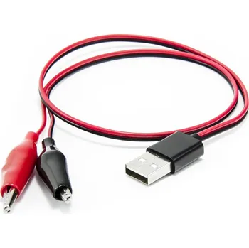 Datový kabel Kabel USB samec na krokosvorky 50cm