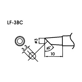 Páječka Hrot pro bezolovnaté pájky LF-3BC
