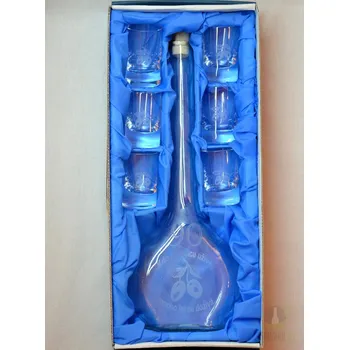 Velká sada láhev pískovaná Contesa 0,5l 90let