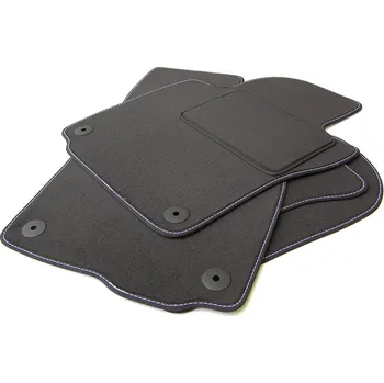 autokoberec Textilní autokoberce Mazda BT-50 (2006 - 2012) s fixací - Standard Zelená nit