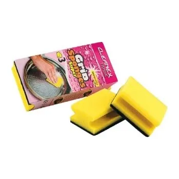 Drátěnka Houba na nádobí, tvarovaná, velká, 3 ks