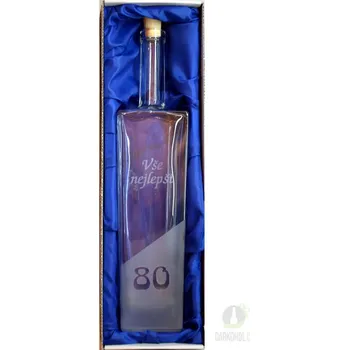 Pískovaná láhev Axel - 80 let