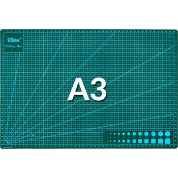 Řezací podložka Řezací pracovní podložka oboustranná zelená A3 45x30cm