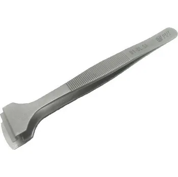 Péče o řasy a obočí Pinzeta nerezová na destičky a plátky BEST BST-91-6L