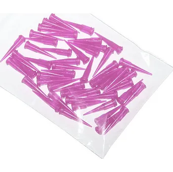 Injekční jehla Konické plastové dávkovací jehly růžová 20G 50ks